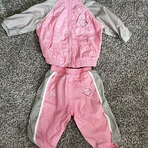 Majestic Philadelphia Phillies Pink and Gray Baby Matching Tracksuit Set